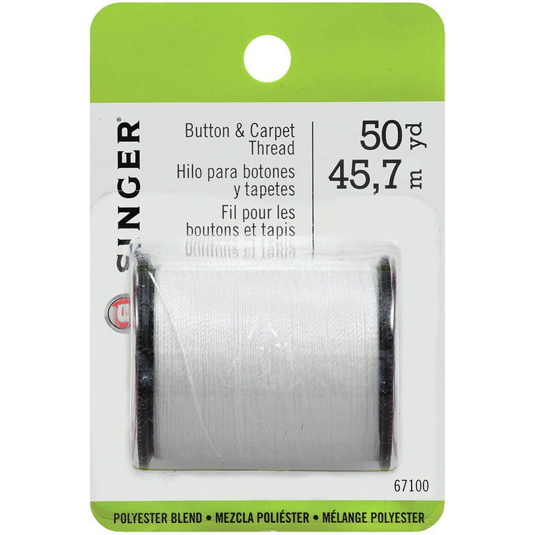 Dual Duty Plus Button & Carpet Thread 50yd White