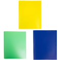 thumbnail image 3 of 3Pack Multi Colored File Folders Two-Pocket Folder, Three-Hole Punch, Letter Size, Heavy Duty Plastic Two Pocket Folders with 3 Hole, Heavy Duty Plastic 2 Pocket Folder, Document Folder, 3 of 7
