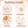 thumbnail image 6 of Isn't She Lovely Isn't She Onederful Backdrop Decorations, Boho First Birthday Decorations for Girl with Backdrop Supplies, 6 of 6