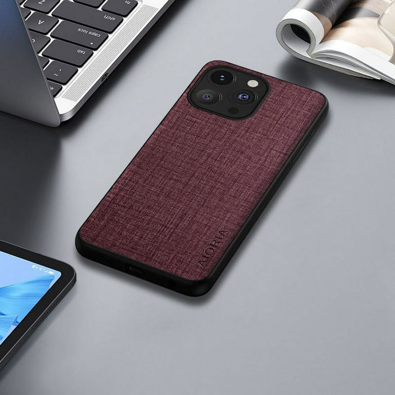 iPhone 15 Pro Max Leather Case | BandWerk | Orange | Water Resistant