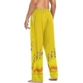 thumbnail image 5 of Vintage Honey Bee Art Men's Pajama Pants Lightweight Sleepwear Bottom Lounge Pants, 5 of 6