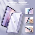 thumbnail image 5 of Fintie Slim Hybrid Case for iPad Air 11-inch M3 (2025) / M2 (2024), iPad Air 5th (2022) / 4th Generation (2020) 10.9 Inch - Clear Transparent Back Cover with Built-in Pencil Holder, 5 of 7