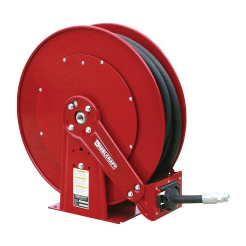 Reelcraft Dual Pedestal Grease 3 8 in. Hose Reel 100 ft. by Reelcraft
