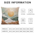 thumbnail image 5 of Creowell  Boho Throw Pillow Covers Mid Century Bohemian Landscape Mountain Sunset Modern Abstract Minimalist Decorative Pillow Cases Home Decor Standard Square Pillowcases,Multi-Size, 5 of 5