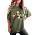 thumbnail image 2 of Women's Tops Short Sleeve Summer Vintage Tshirts Shirts for Women Printed Baby Tees Tee Shirts, 2 of 6