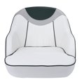 thumbnail image 3 of NORTHCAPTAIN P3 Pontoon Boat Seat Captain Bucket Seat with Boat Seat Cover,White/Grey/Green, 3 of 6