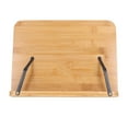 thumbnail image 2 of Bamboo Book Holder, Bamboo Foldable Book Stand, 5 Angle Adjustable Book Holder Tray For Tablet, Textbook, Music, Book Stands, 2 of 8