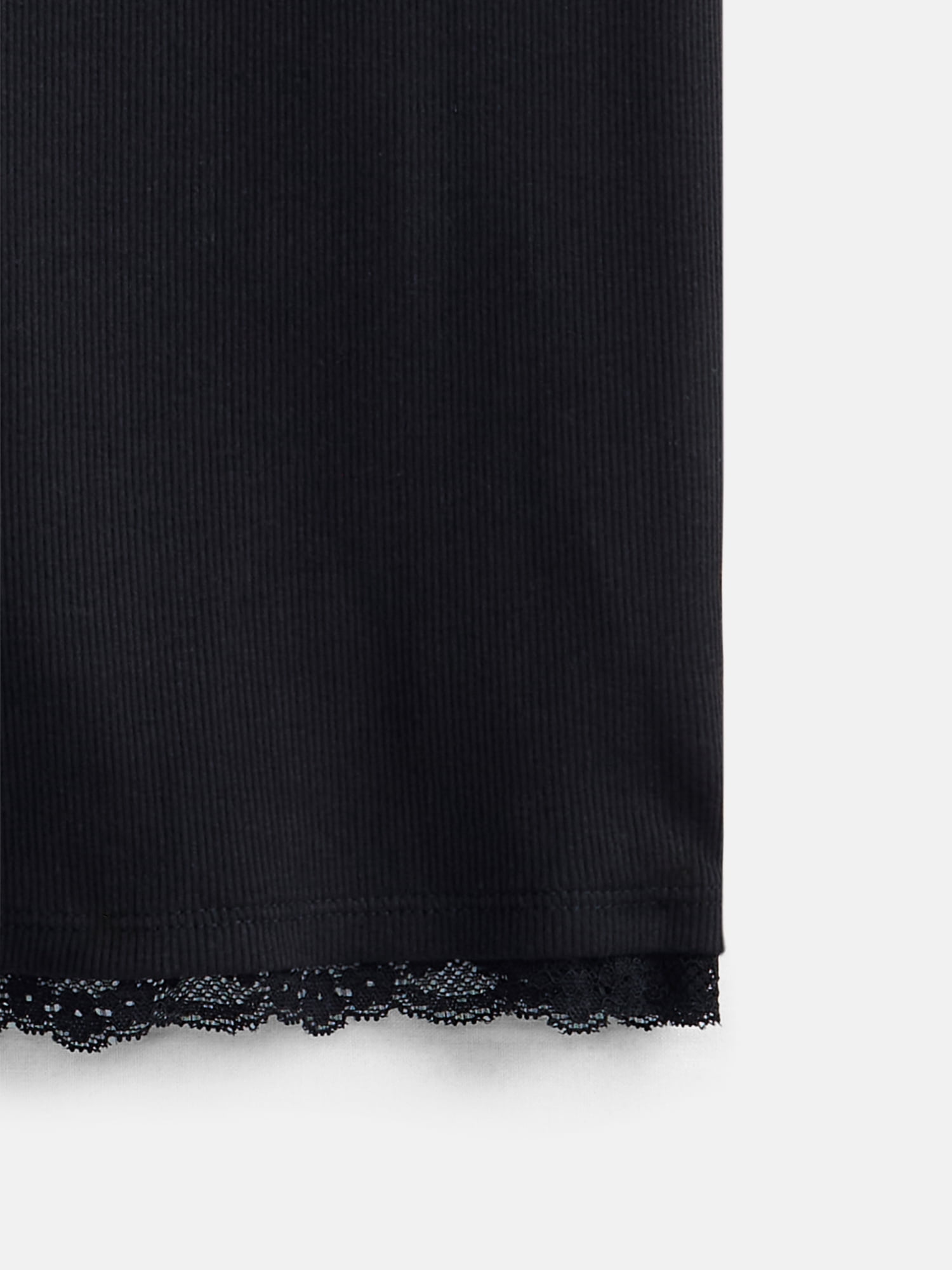Weekend Academy Girls Henley Tee with Lace Trim, Sizes 4-18