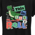 thumbnail image 3 of Disney - Toy Story - Rex This Is How I Roll - Women's Short Sleeve Graphic T-Shirt, 3 of 5