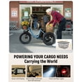 thumbnail image 4 of ActBest Folding 3‑Wheel Electric Tricycle for Adults/Seniors, 18"x3.0" Fat Tire E‑Trike, 750W(Peak1200W),48V 10.4Ah Battery, Ideal for Grocery Shopping, Walking Dogs, Carrying Cargo,Blue, 4 of 8