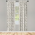thumbnail image 3 of Ambesonne Feather Curtains, Native Dreamcatchers, Pair of 28"x95", Pale Brown Beige, 3 of 5