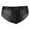 Black, variant on 3 Pack Mens Underwear Briefs Ice Silk Seamless With U Bag Breathable Low Waist Panties