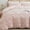 Pink Particles, variant on JOLUSERE Pink Tufted Heart Dot Duvet Cover King Set, 3 Pieces Ultra Soft Jacquard Embroidery Shabby Chic Bedding Set for All Season