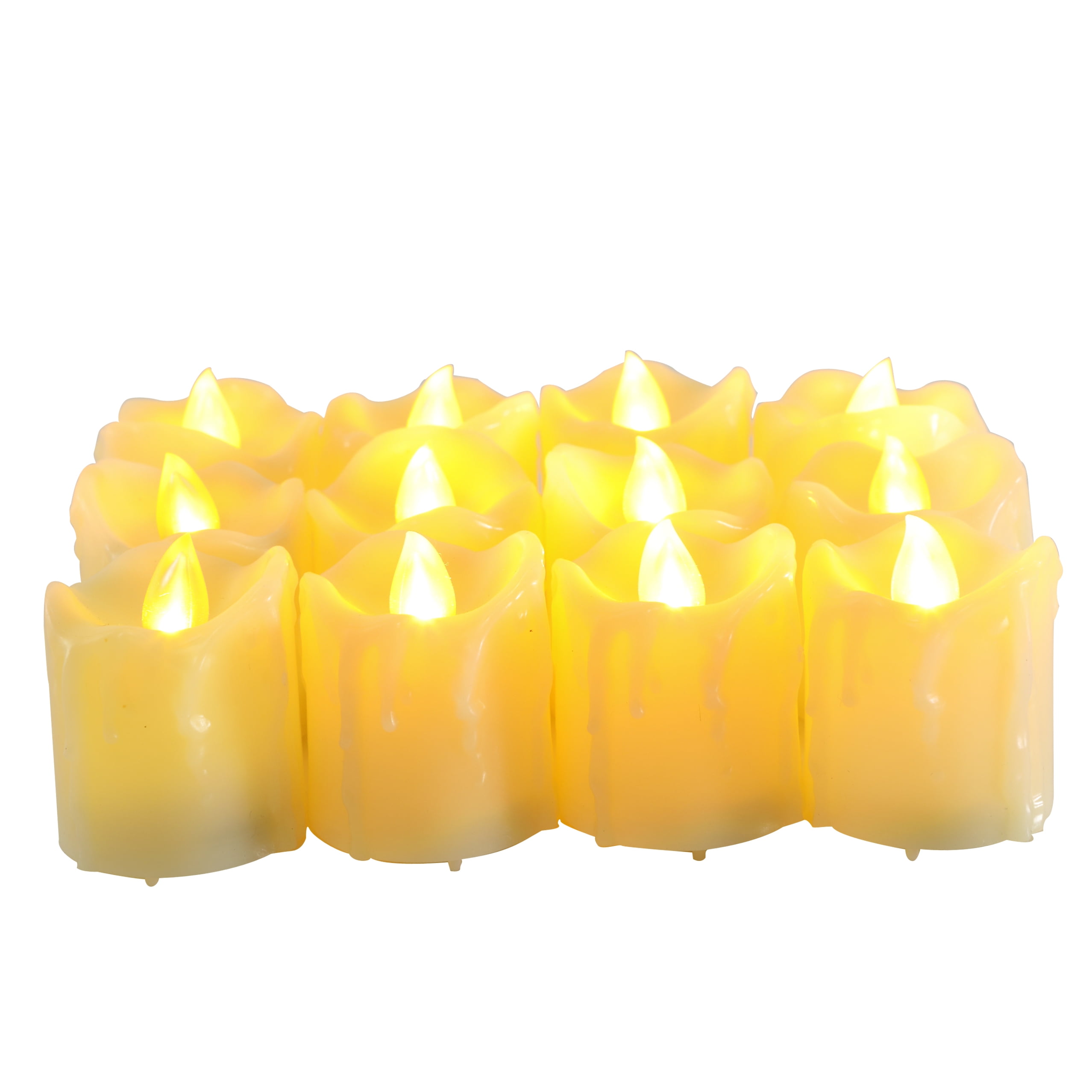 Candle Choice Flameless LED Battery Operated Votive Candles with Timer