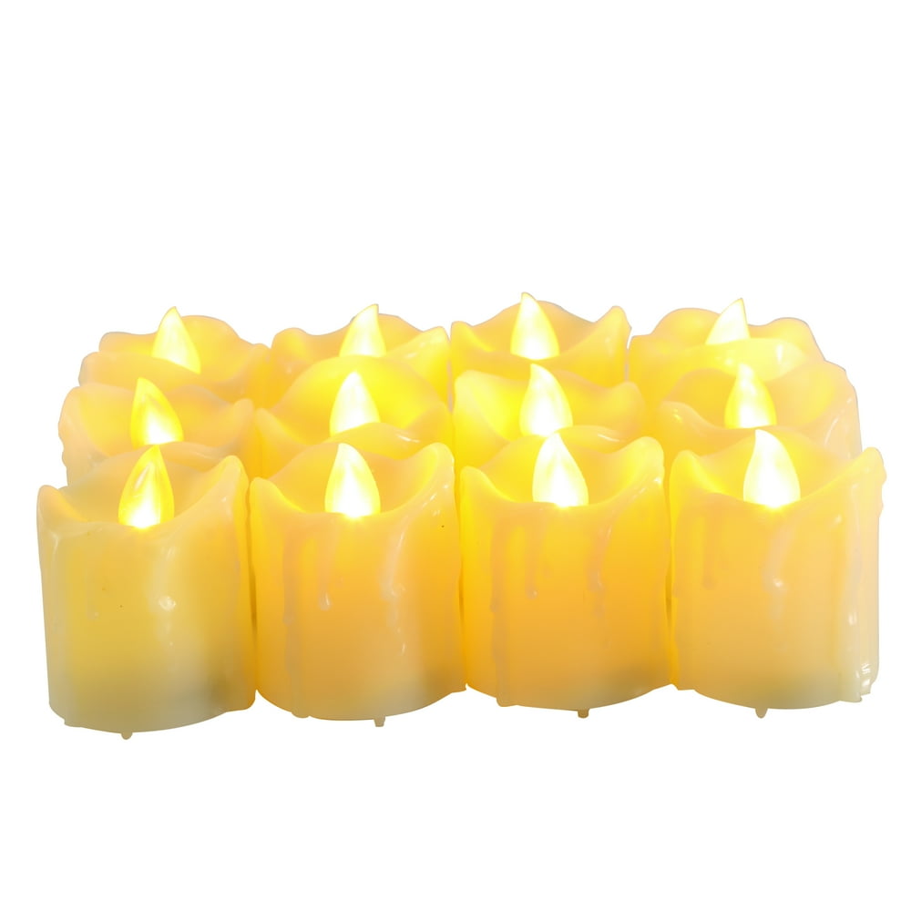 Candle Choice Flameless LED Battery Operated Votive Candles with Timer