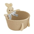 thumbnail image 3 of Cotton Rope Woven Basket, Small Baskets for Gifts Empty, Decorative Animal Themed Storage Basket, Small Rope Organizer for Living Room, Shelf Decor, Nursery Storage Organizer, 3 of 6