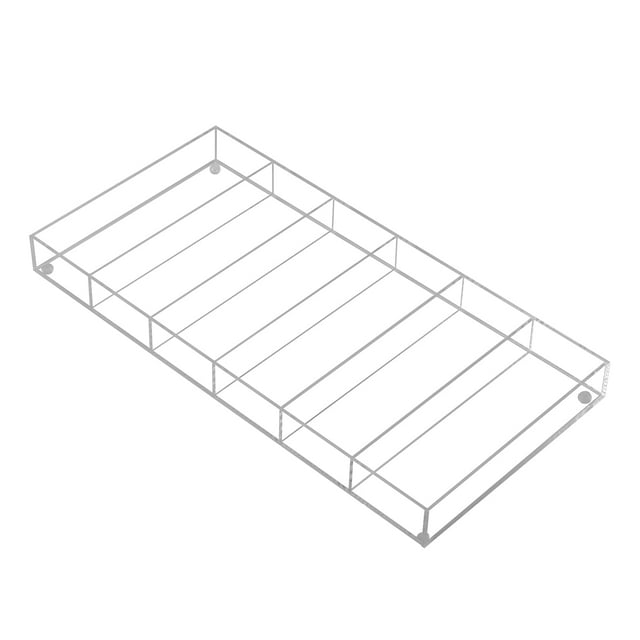 Acrylic Glasses Storage Box 6 Slots Transparent Glasses Display Organizer Multipurpose Eyeglasses Storage Case Reusable Glasses Storage Box for Jewelry Sunglasses