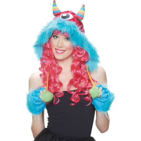 Rainbow Monster Hood Kit Adult Halloween Accessory