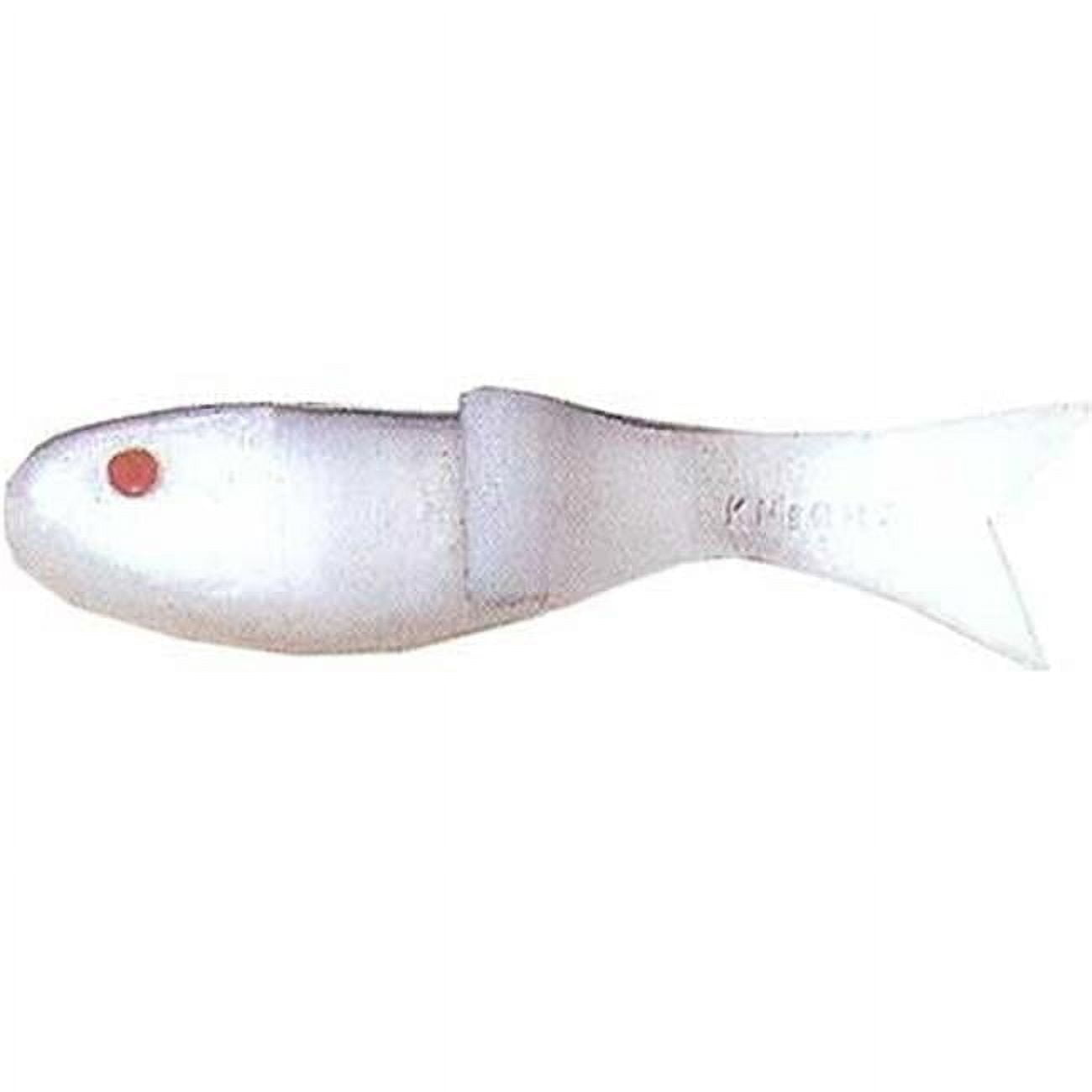 (6 pack) Creme 1.5" Lit'l Fishie Lure, Pearl White & Gray, 1/16 oz., 4 Count, 31291