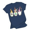thumbnail image 2 of Débardeurs d'Été Grande Taille pour Femmes Décontractés à Imprimé Manches Courtes Col Rond T-Shirt Ample Blouse Hauts T-Shirt Col en V Femmes en Liquidation, 2 of 3