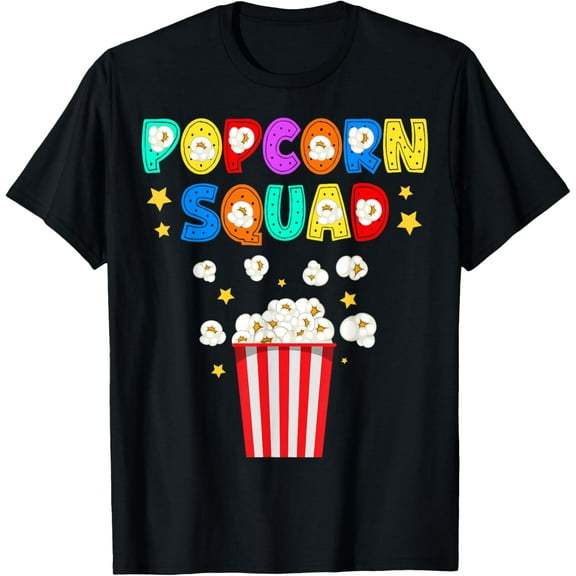 Popcorn Squad Movie Theater Lover Theatre Nerd T-Shirt