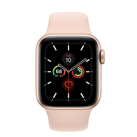 Restored Apple Watch Gen 5 Series 5 40mm Gold Aluminum - Pink Sand Sport Band 3G063LL/A (Refurbished)