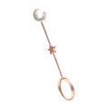 thumbnail image 3 of Soporte para anillo Manos libres 8 mm Clip de anillo Latón Decoración portátil Perchero para joyería de mano, 17 mm, Oro rosa mate Eigraketly HA003787-02, 3 of 6