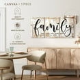 thumbnail image 4 of Elephant Stock Family Live Laugh Love Typography Wall Art - Horizontal Multi Panel Canvas - Living Room Wall Decor - Inspirational And Typography Multi Panel - Beige And White Decor - 80" x 39", 4 of 4