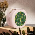 thumbnail image 6 of Yiaed Cactus 1 Print Travel Jewelry Case Bridesmaid Gift Boxes Jewelry Travel Organizer Small Round Jewelry Box Mini Storage-Pink, 6 of 7