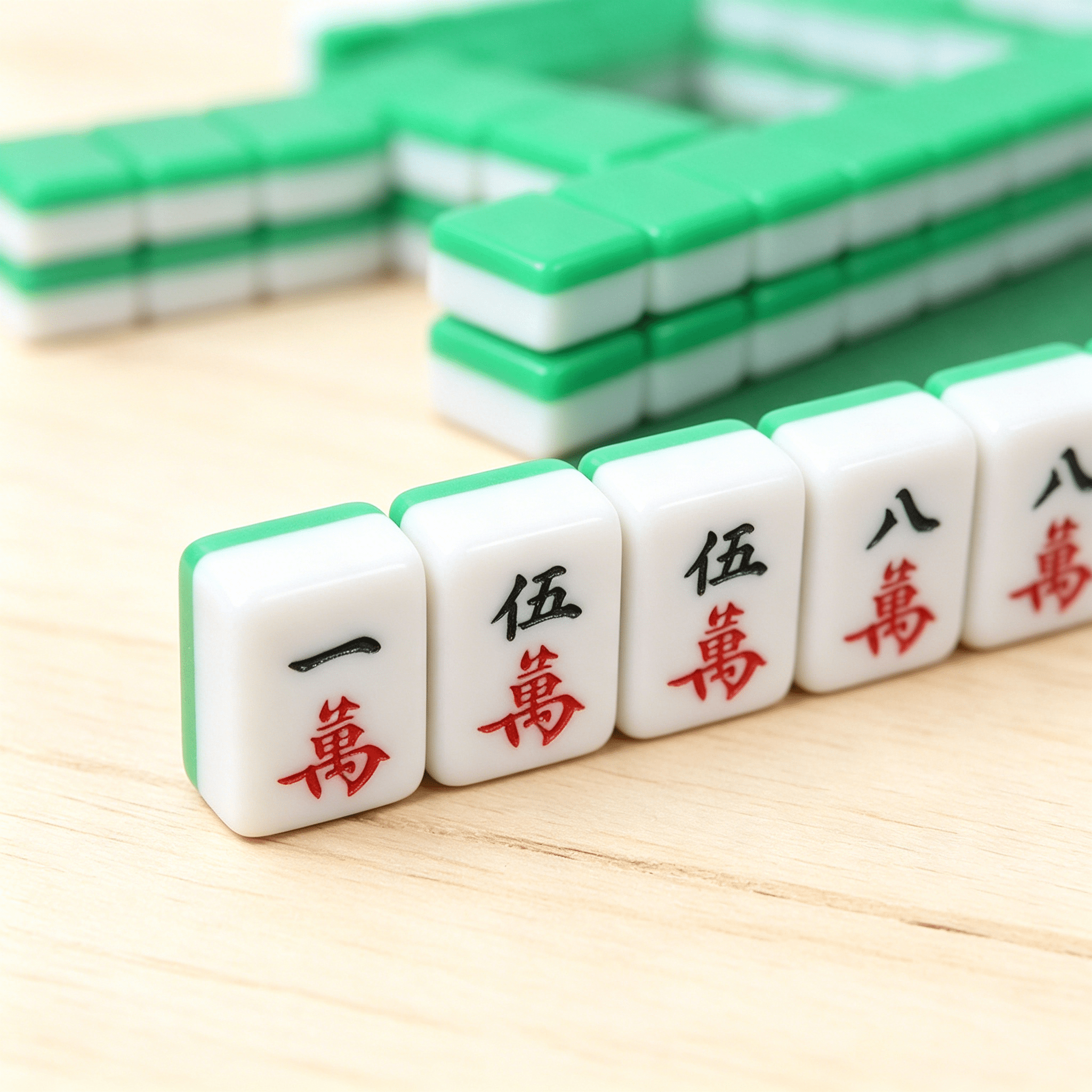 BESTSKY 2026 New Travel Mahjong Set with Folding Mahjong Table Portable Leisure Mah Jong Game Kit for Travel,Party,Game Night,Indoor,Outdoor,Leisure