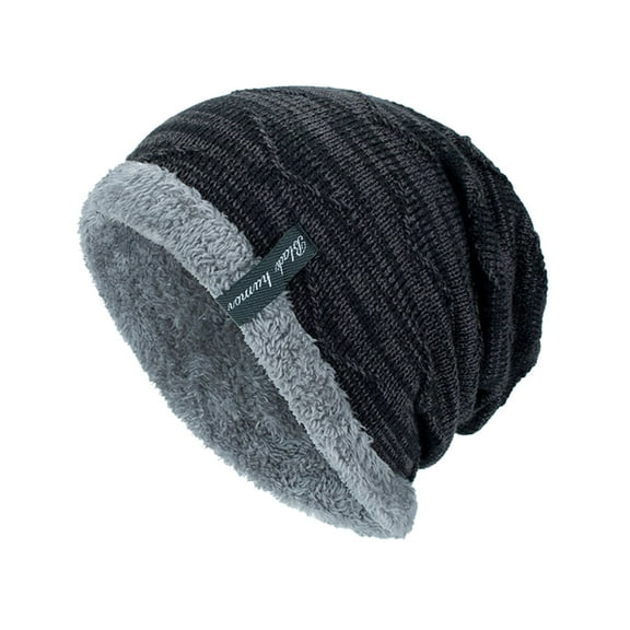 iHPH7 Warm Hat Winter Caps for Men Winter Hats for Men Knit Hat Cute Beanie Skull Caps for Men Ski Hat Black One Size
