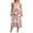 Pink, variant on Raccmtaty Women’s Summer Long Dress Bohemian Print Sleeveless Square Neck A-line Dress Flowy Beach Dress