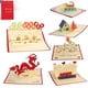 thumbnail image 2 of Tarjeta emergente 3D de parque de animales, tarjeta de invitación para niña de feliz cumpleaños, niños, esposa, marido, postal de felicitación, regalo de recuerdo con sobres, 2 of 5