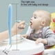thumbnail image 2 of Cucharas de Silicona para Bebé, Cuchara Suave para Bebé, Cubierto para Bebé 4 Meses, para Alimentación y Destete del Bebé, Sin Bisfenol A, Juego de 4, 2 of 5