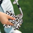 thumbnail image 4 of Golf Towels for Golf Bags For Men Women - Heart leopard print 24x16in Absorbent Quick Drying Golf Towel for Cleaning Golf Ball Club Golf Bag Accessories with Carabiner, 4 of 8