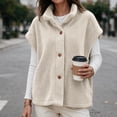 thumbnail image 5 of TARIENDY Warm Vests for Women Winter Fleece Jackets Sleeveless Stand Collar Button Down Outerwear Vest for Cold Weather Beige XL, 5 of 8