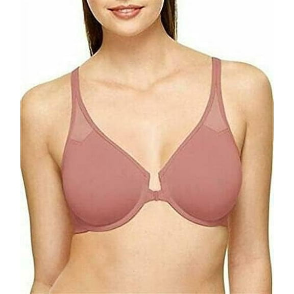 WACOAL Body by Wacoal Racerback Underwire Front Close Bra 65124, Ash Rose, 32D