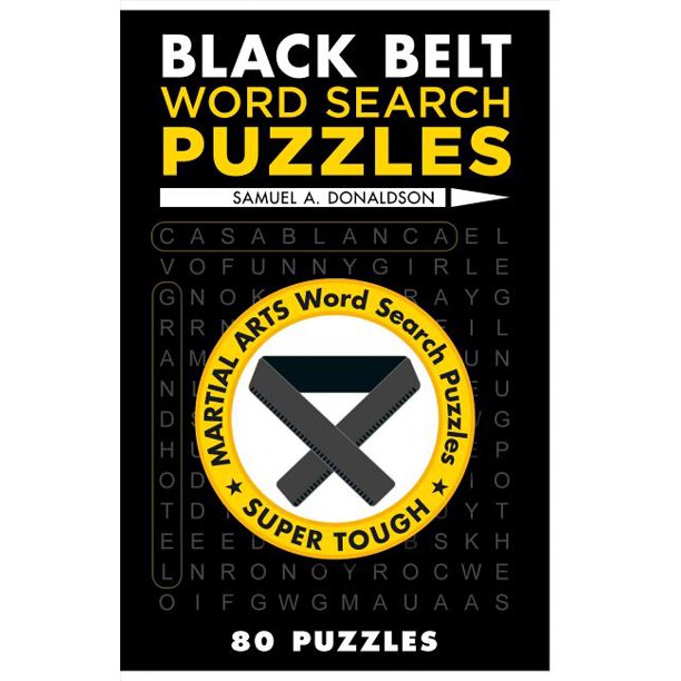 Martial Arts Puzzles Black Belt Word Search Puzzles (Paperback