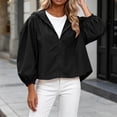 thumbnail image 4 of KyCheLot Women's Plus Size Coats Long Sleeve Zip up Solid Color Hoodie Jackets Loose Breathable Workout Clothes, 4 of 6