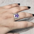 thumbnail image 6 of Natural Amethyst Ring, Rough Amethyst Gemstone Ring, Feb Birthstone, Wide Stone, 925 Sterling Silver, Womens Ring, Christmas, Thanksgiving, Handmade, Statement Jewelry, Rough Gemstone Jewelry, 6 of 6