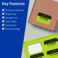 thumbnail image 3 of Avery Rectangle Scalloped Labels, Bright Green, 2" x 3", 640ct, 3 of 11