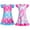 A03386-Red+A03387-Red, variant on Jurebecia 2 Pcs Summer Girl Unicorns Nightgown Mermaids Cartoon Pajamas Dress for Kids Teenager Night Dress Baby Nightdress Cute Children Clothing 3-4 Years 110 CM