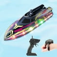 thumbnail image 7 of Remote Control Boat With 2.4G Control High Speed LED Lights For Outdoor Pool Durable And High Performance Toy For Ages 7 And Up 49mhz Remote Control Replacement Easy Control Remote Control Plane for, 7 of 7