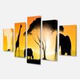 thumbnail image 2 of African Wildlife Panorama - African Canvas Art Print, 2 of 3