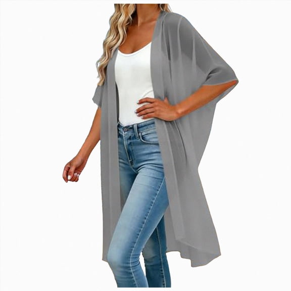 Linfrsh Women's Shawls and Wraps for Evening Dress Chiffon Scarf Soft Elegant Pashmina Wedding Bridal Scarve(Grey,S)