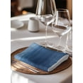 thumbnail image 6 of Blue Ombre Cloth Napkins Set of 8 Reusable Dinner Napkins, Modern Abstract Art Ocean Oil Painting Cocktail Napkin Washable Table Napkins for Wedding/Holiday Party/Baby Shower 20"x20", 6 of 7