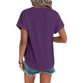 thumbnail image 2 of Womens Tops Short Sleeve Shirts Blouses for Women Dressy Casual Cap Sleeve Tops M, 2 of 8