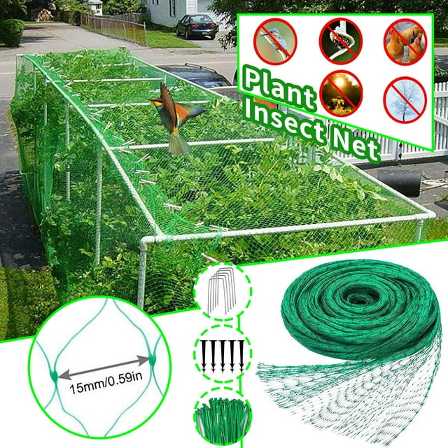 Aodebiao Bird Netting for Garden, Heavy Duty Plant Netting, Animal Barrier Netting for Fruit Trees & Vegetables, Reusable Anti Bird Net, Windproof Frost Protector