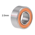 thumbnail image 3 of ABEC-1 Hybrid Ceramic Ball Bearing 440C Stainless Steel Race Ceramic Ball SMR63C-2OS 2, 3 of 4