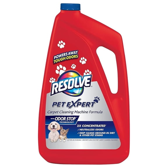 Carpet Cleaning Solution for Machines, 64 Fl Oz, Red - Deep Cleaner for Rugs & Carpets, Low-Foam Formula